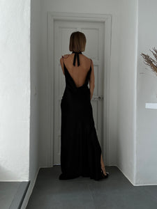 "Slip" long silk dress